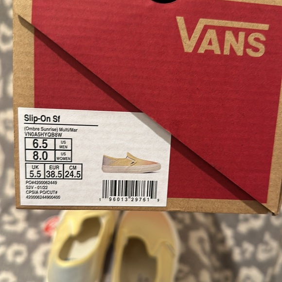 Vans Slip-On Sf Ombre Sunrise π
Multi/Marshmallow New π New π & Neve Used π₯° - Picture 16 of 17
